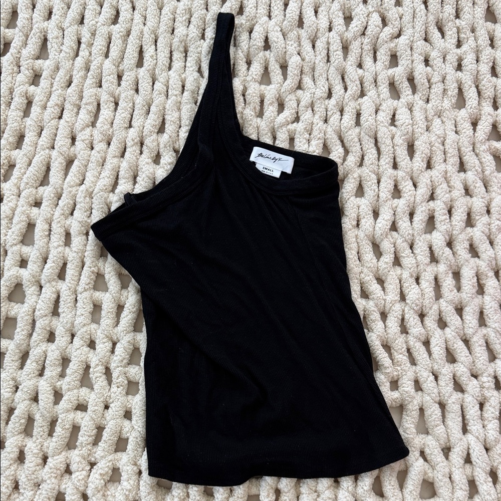 The Line By K - Black One-Shoulder Top